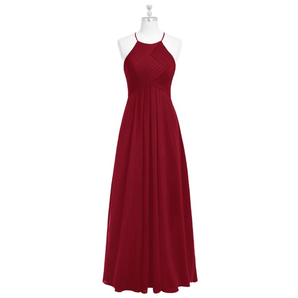 Azazie Ginger Bridesmaid Dress in Burgundy